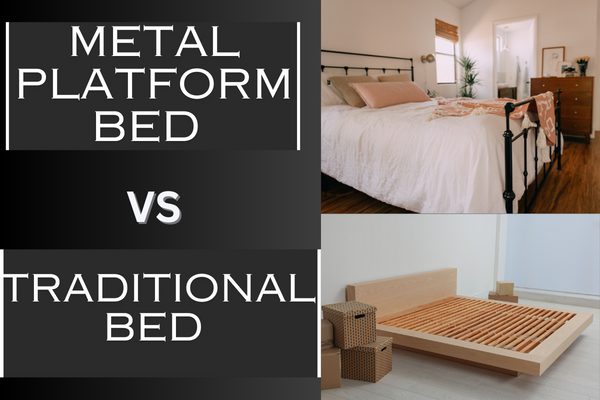 Metal platform bed frames